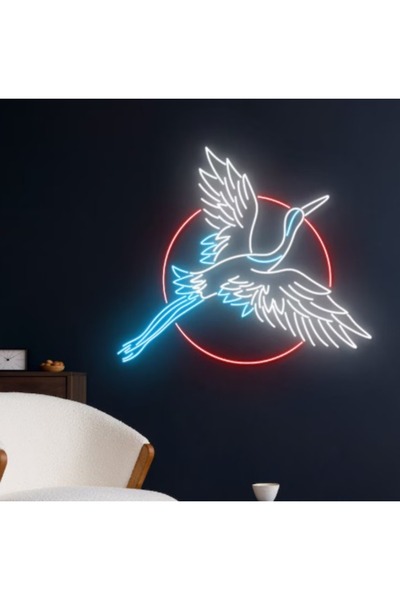 Slasa Flamingo LED Neon Sign 30x49 cm Multicolor Light with 6mm Acrylic Base ...