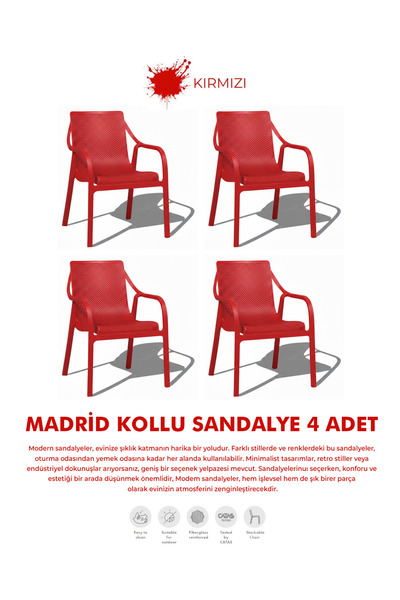 Daim Plastik MADRİD LÜX CAFE & RESTAURANT SANDALYESİ