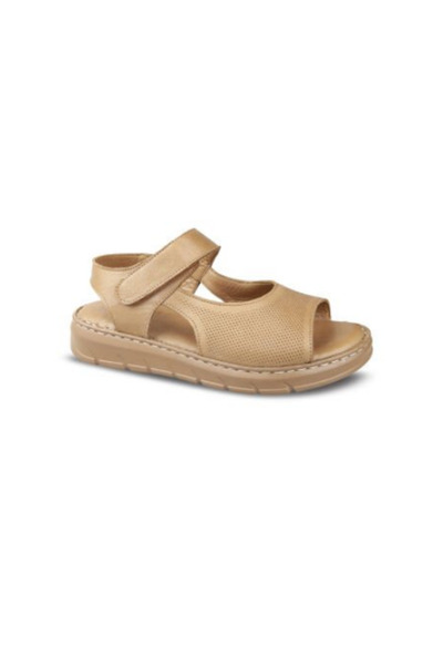 Ceyo Women's Genuine Leather Sandals Orthopedic Comfortable Velcro Breathable...
