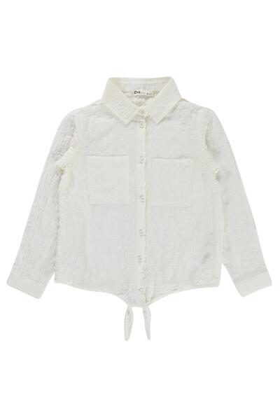 Civil Girls Πουκάμισο με τσέπες για παιδιά 10-13 ετών - Λευκό