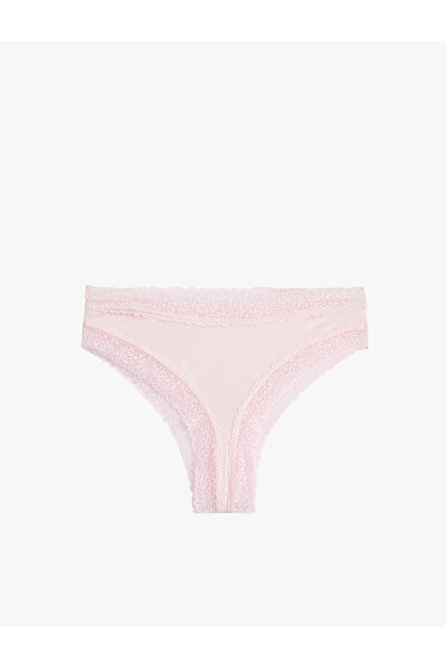 Koton Βραζιλιάνικο εσώρουχο με δαντέλα και άνετη εφαρμογή από βισκόζη