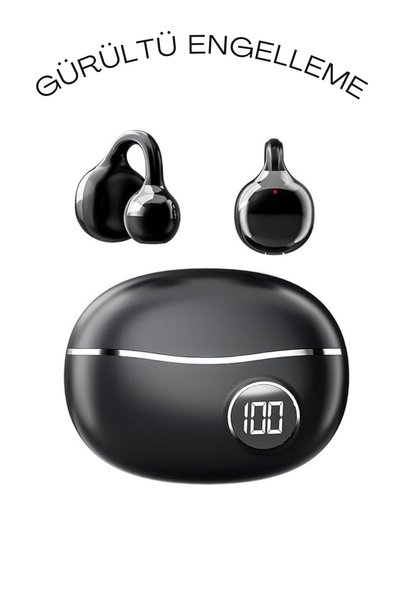 Barbanti Mobile Klipsli Air Kablosuz Kulaklık İos Android Uyumlu 5.4 ENC Gürültü Engelleme Bluetooth Kulaklık