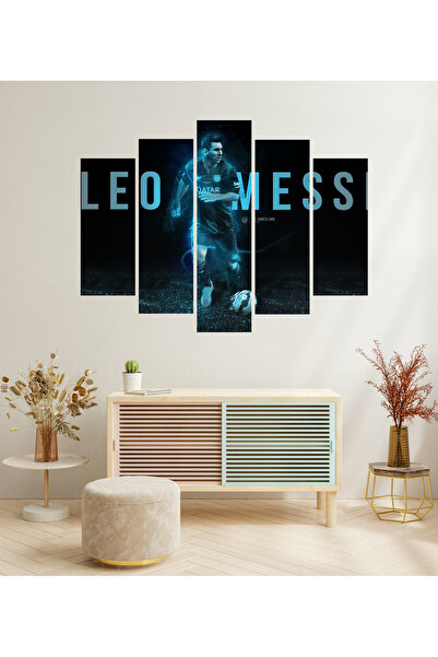 tablomaxtbx 5 Parça Lionel Leo Messi Futbol Dekoratif Poster Salon Oda Duvar ...