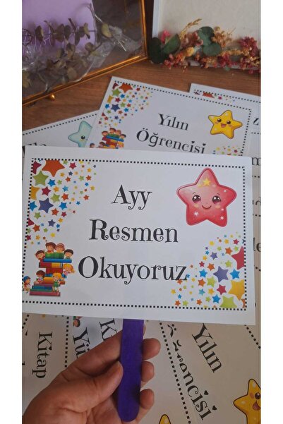 SevgiliAtolyemm MEZUNİYET 4 LÜ EL PANKARTI OKUMA BAYRAMI,MEZUN OLUYORUM ,İLKO...