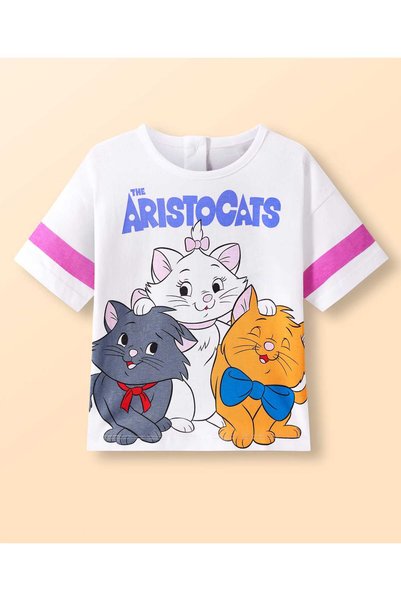 Babyhug Disney Single Jersey Knit Half Drop Shoulder Sleeves Oversized T-Shir...