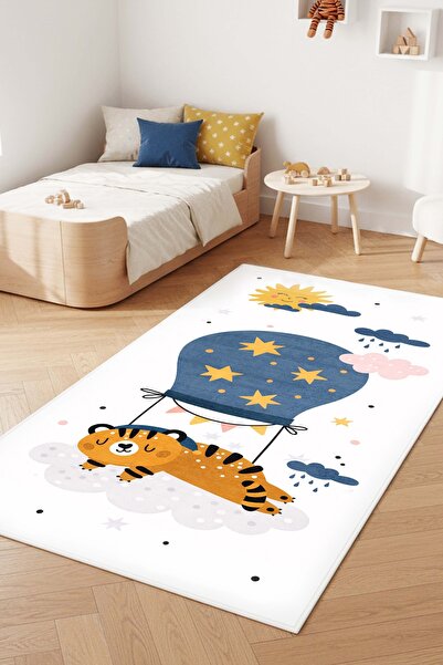 Play rug machine washable anti-slip base stain-resistant children's room rug