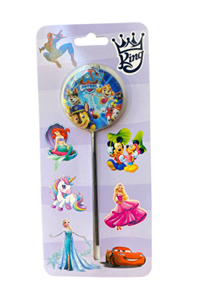 Dizayn Parti Evi DZYN Paw Patrol Temalı Pasta Mumu – Doğum Günü Pastası Mum Süsü