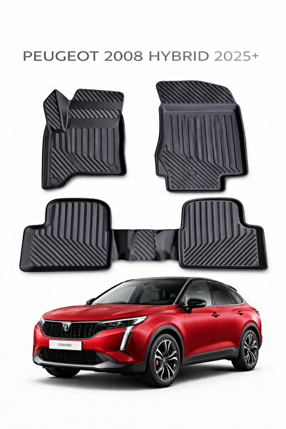 Black Gold Peugeot 2008 2024+ Hybrid Uyumlu 3D Oto Paspas Premium