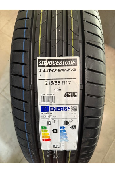 Bridgestone / 215/65R17 (TURANZA 6) 2025 YAZ LASTİĞİ (1 ADET FİYATIDIR)