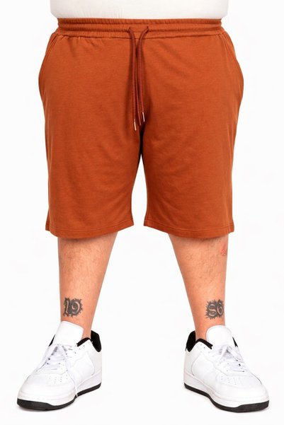 ModeXL Pantaloni scurți din bumbac pieptănat pentru bărbați, mărime mare, Mod...