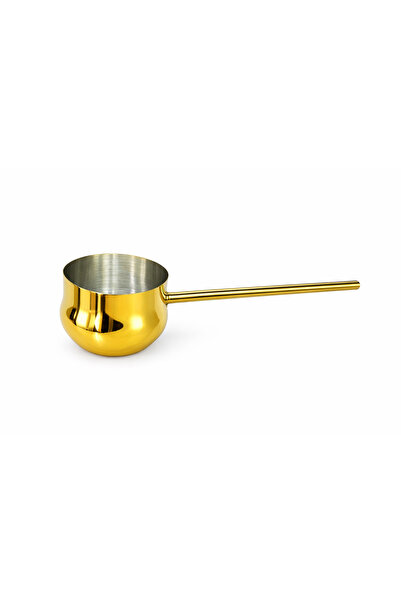 Stillo Lux Gold Long Handle Milk Jug – Shiny Gold Plated Presentation and War...
