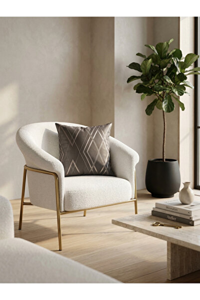 nissahome Premium Series Geometry Pattern Throw Pillow Cover - Coffee
