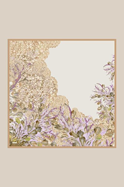 Maisa Μεντ-Τσεζίρ Τίβιλ Μεταξωτό Φουλάρι ΡΟΔΑΚΙΝΙ 90 x 90