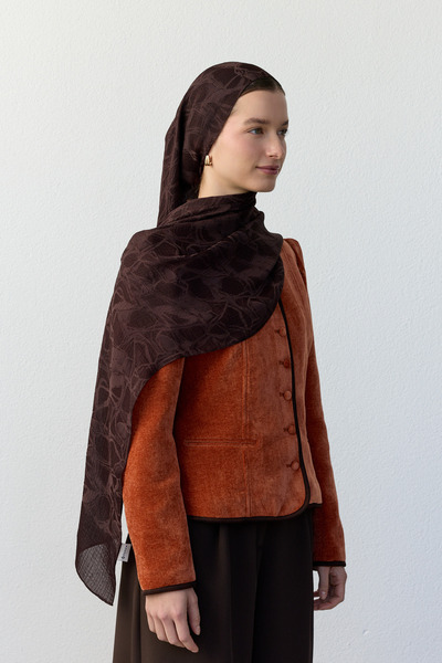 FENZA SCARF Σάλι με σχέδιο Λούνα Τζακάρ