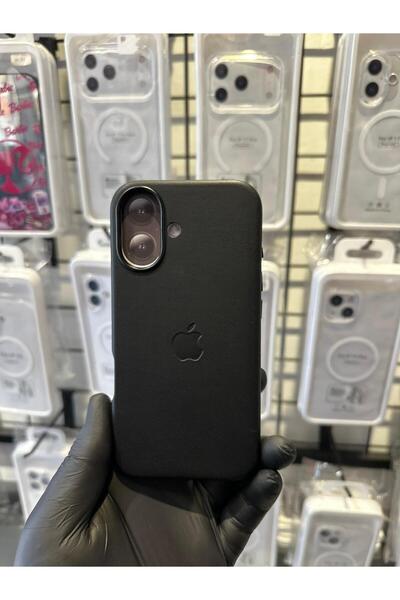 TAK Bİ KILIF iPhone 16 Uyumlu Deri Dokulu İç Kadife Lansman Kılıfı Mıknatıslı...
