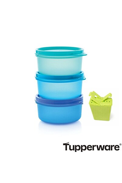 Tupperware Gıda Ve Saklama Kapları 3 Lü Set 250 ml +Mini Tuzluk & Biberlik