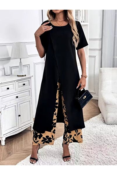 Wear Up Γυναικεία κοντομάνικη μπλούζα με χιαστί λεπτομέρεια μπροστά από βισκό...