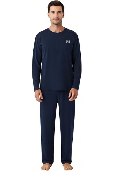 casme Mens Loungewear Sets Pajamas Set Soft Sleepwear Family Night Wear