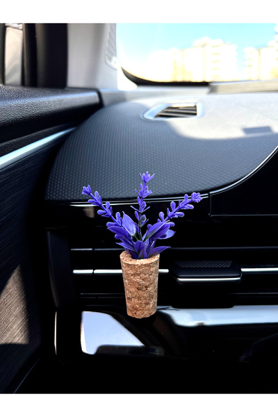 Mi-ÇA HOME Dekoratif Mini Araç Oto Kokusu | El Yapımı Mantar Saksı Çiçek Klim...