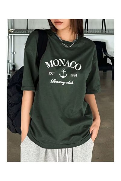 ZİYMO Γυναικείο μπλουζάκι με στάμπα Μονακό