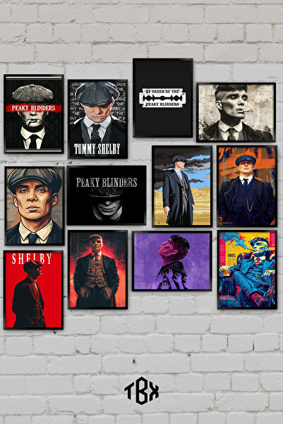 tablomaxtbx 12 Parça Peaky Blinders Tommy Shelby Gangster Mafya İngiliz Dizi ...