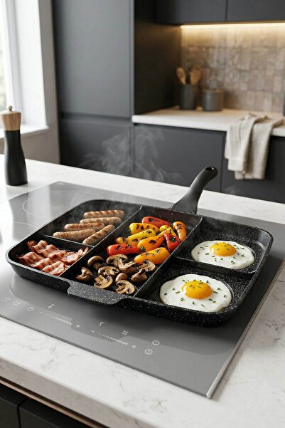 Taç Ταψί χυτοσίδηρο με 5 θήκες 40x30 εκ. |   Συμβατό με εστίες και φούρνο |  ...