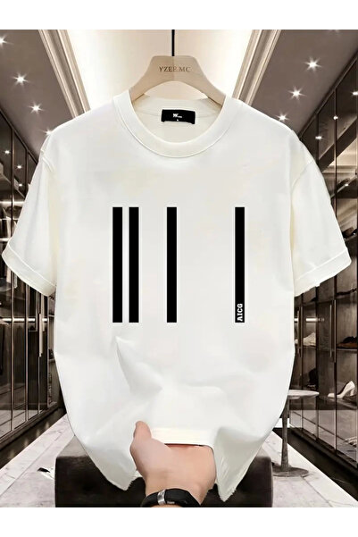 Wear Up Μπλουζάκι με στάμπα Oversize Crew Neck - Λευκό
