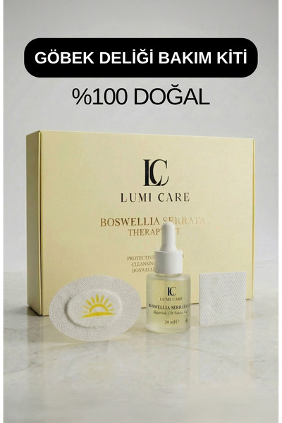 Lumi Care Göbek Deliği Bakım Kiti (Doğal Akgünlük Yağı+Özel Temizlik Mendili ...