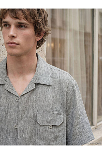 LC Waikiki Anthracite Regular Fit Men's Shirt