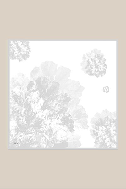 Maisa وشاح حرير كارتي تيفيل EKRU مقاس 90 × 90