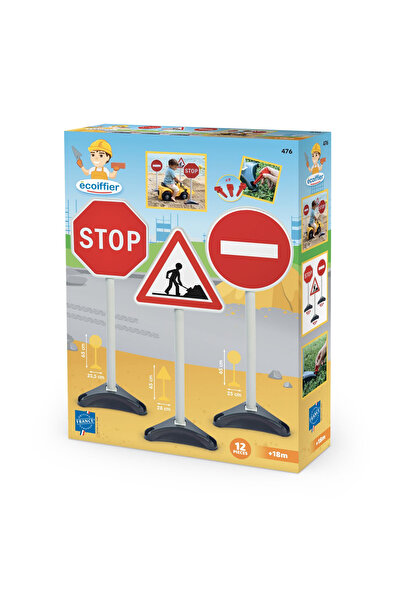 Simba Ecoiffier σετ 3 σημάτων κυκλοφορίας για παιδιά ηλικίας 1-6 ετών