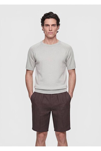 Ramsey Μπεζ Πλεκτά Είδη από Μετάξι σε Απλή Πλέξη