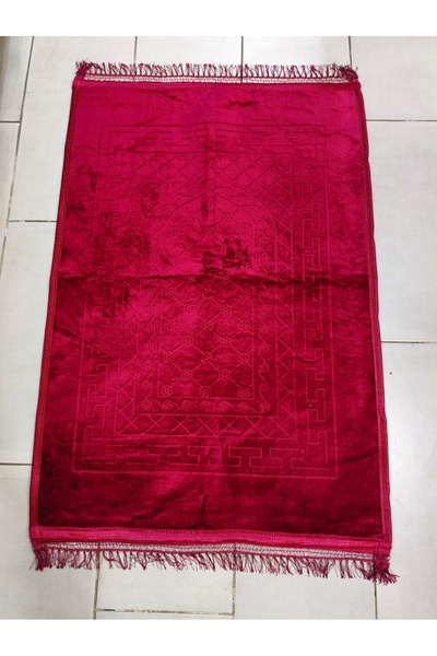 kayra prayer mat Kaymaz Taban Oymalı Kadife Namazlık