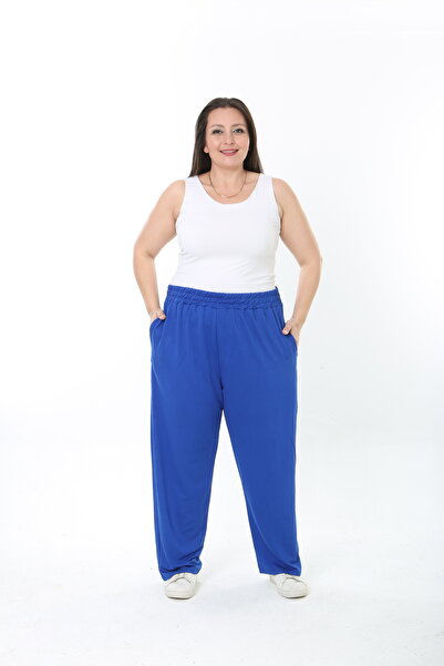XL Modam Xlmodam Women's Plus Size Kupra 2 Thread Fabric Plus Size Pants