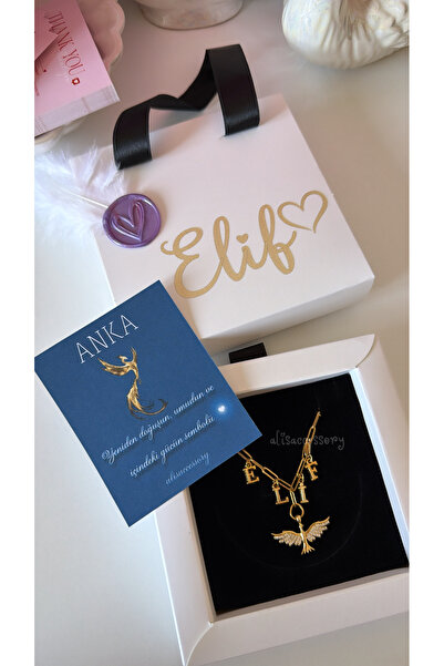 Alis Accessory Elif isim anka kolye