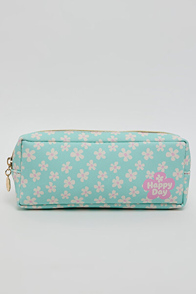R&B Floral Print Pencil Pouch