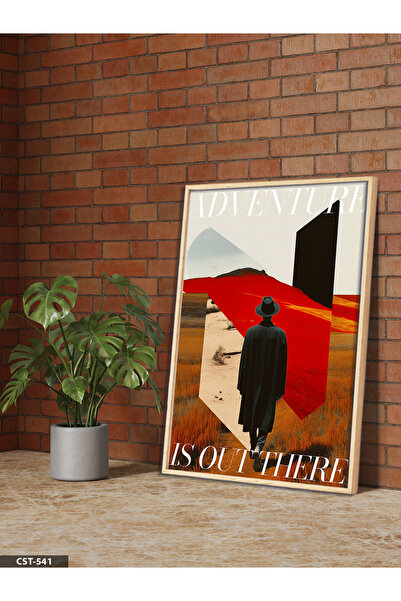 Evinemoda Η περιπέτεια είναι εκεί Εικόνα με ξύλινο πλαίσιο μονοκόμματο