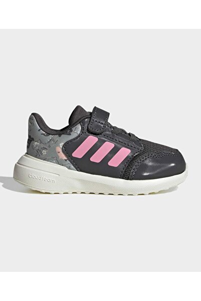 adidas حذاء تينساور رن 3.0 بإغلاق فيلكرو - رمادي داكن/أسود