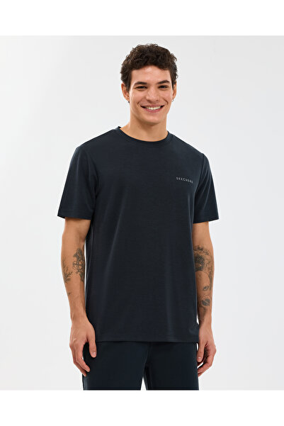 SKECHERS M Regular T-Shirt Men's Black Tshirt S2610125-3817
