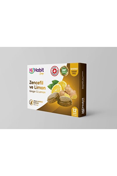 Hi Habit Zencefil ve Limon Aromalı Pastil ( 12 adet )