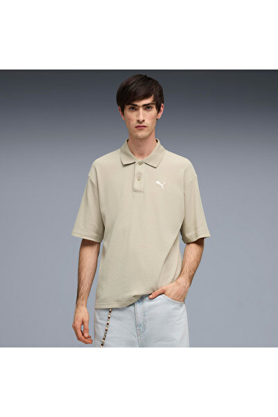 Puma Wardrobe Ess Boxy Men's Gray Polo