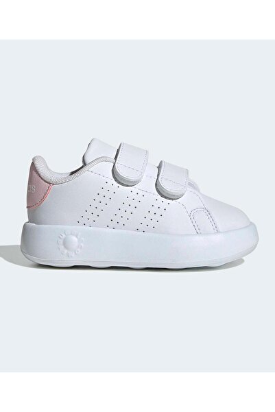 adidas Advantage Velcro Closure Shoes - Cloud White/Clear Pink