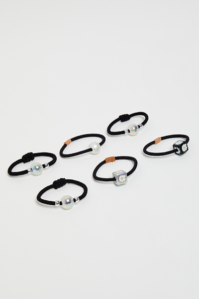 R&B 6 Pack Ponytail Hairbands