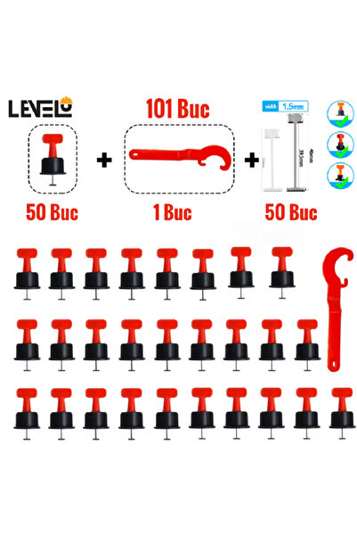 Levelo ΣΕΤ 101 Επαναχρησιμοποιούμενο Σύστημα Ισοπέδωσης για Μάρμαρο, Γρανίτη,...