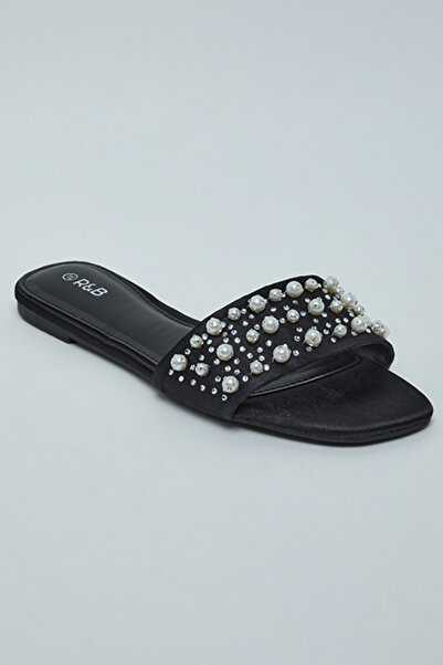 R&B Embellished Flat Sandals