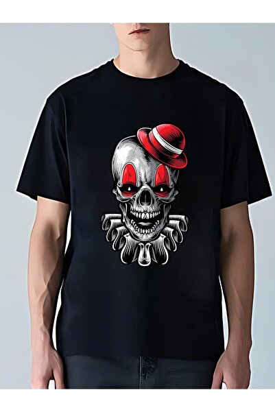 bolivia's Printed Oversize Black Tshirt
