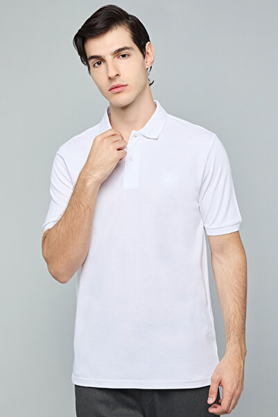 R&B Solid Polo T-Shirt with Short Sleeves