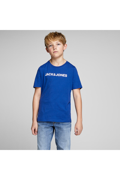 Jack & Jones Jack&Jones Corp Logo Erkek Çocuk Mavi Tişört
