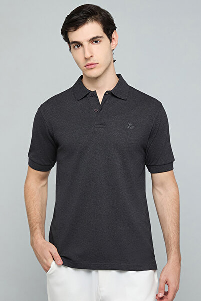 R&B Solid Polo T-Shirt with Short Sleeves