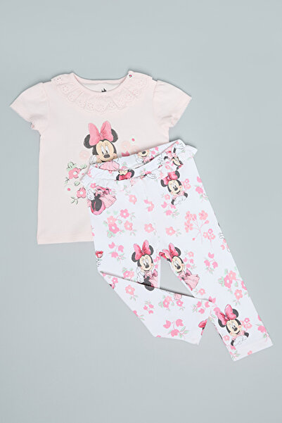 R&B Minnie Mouse Print T-Shirt and Leggings Set